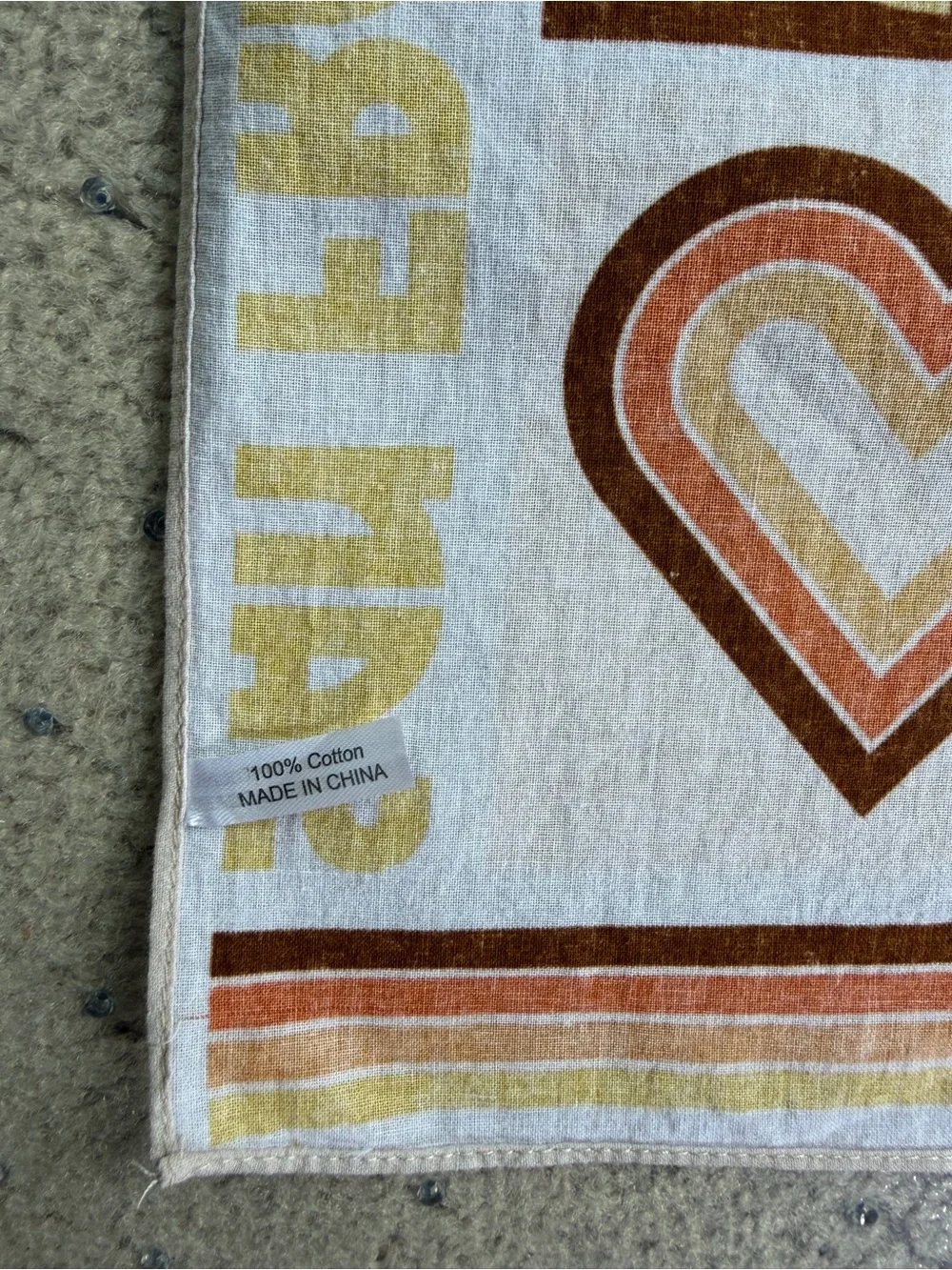 Official Outside Lands 2022 Music Festival 70s Retro Cotton Bandana Scarf